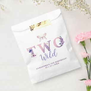 Two Wild 2nd Birthday Floral Favour Bags