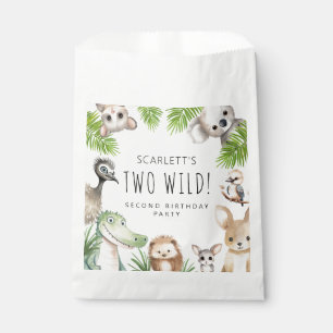 Two Wild! Aussie Animal Birthday Party Favour Bags
