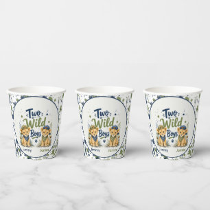 Two Wild Boys Birthday Bash Paper Cups