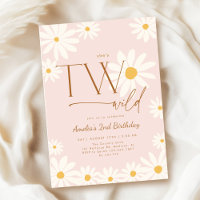TWO Wild Daisy Floral 2nd Birthday