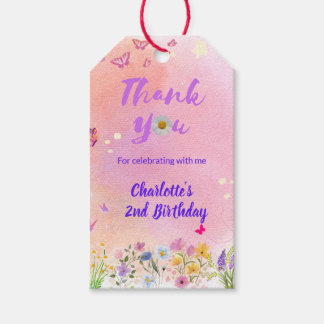 "Two Wild & Full of Wonder" Birthday Favour Tag