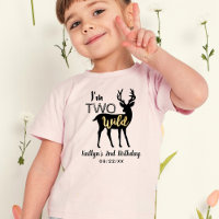 Two Wild Girls Woodland Deer 2nd Birthday