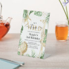 Two Wild Jungle Greenery & Gold 2nd Birthday Party