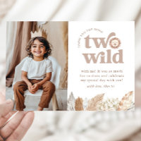 Two Wild Landscape Photo Thank You Card