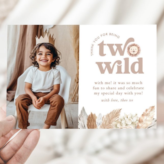 Two Wild Landscape Photo Thank You Card (Zazzle Two Wild Landscape Photo Thank You Card )