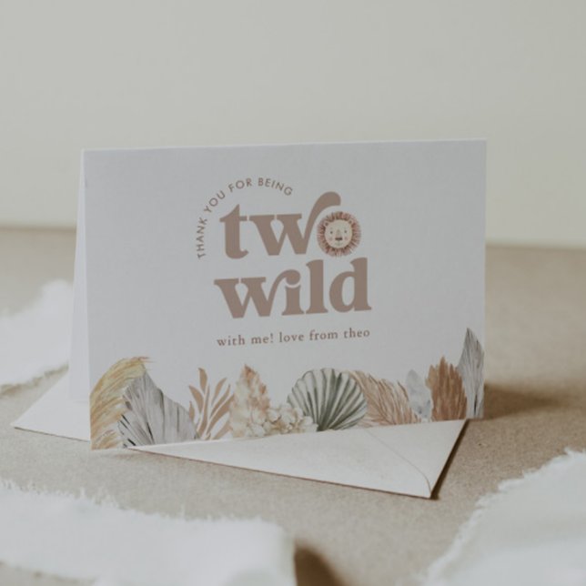 Two Wild Lion Birthday Thank You Card (Zazzle Two Wild Lion Birthday Thank You Card)