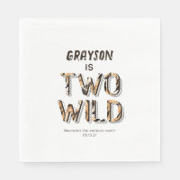 Two wild Safari Animals baby boy 2nd birthday