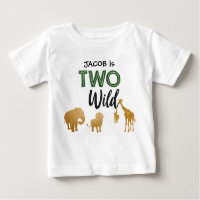 Two Wild Safari Animals Party Boy 2nd Birthday
