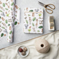 Two Wild Safari animals Themed Boy 2nd birthday