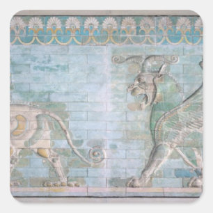 Two Winged Griffins, from the Palace of Square Sticker