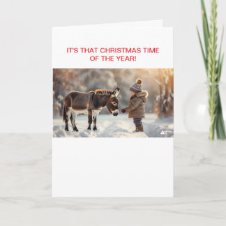 TWO WINTER FRIENDS AT CHRISTMAS INVITATION