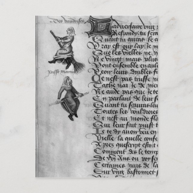 Two witches from 'Le Champion des Dames' Postcard (Front)