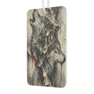 Two Wolves, One Heart Car Air Freshener