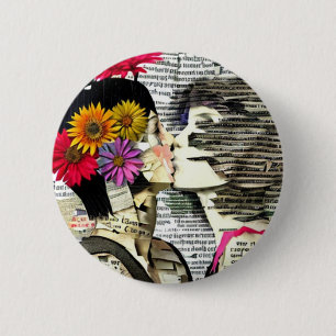 Two Women in Love Pride Kiss 6 Cm Round Badge