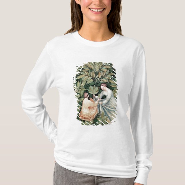 Two women picking sage, from 'Tacuinum T-Shirt (Front)