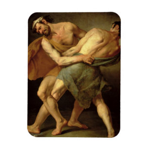 Two Wrestlers Magnet