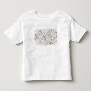 Two wrestlers, plan of a Cistercian church Toddler T-Shirt