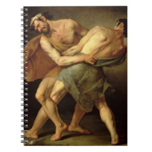 Two Wrestlers Spiral Notebook