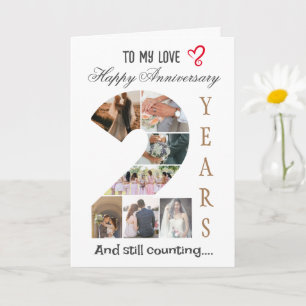 Two Year Wedding Anniversary Card