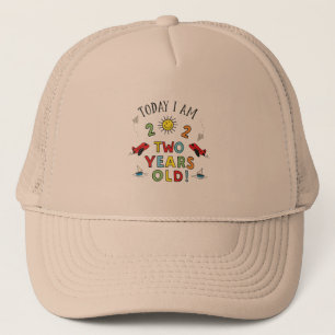two years old boy trucker hat