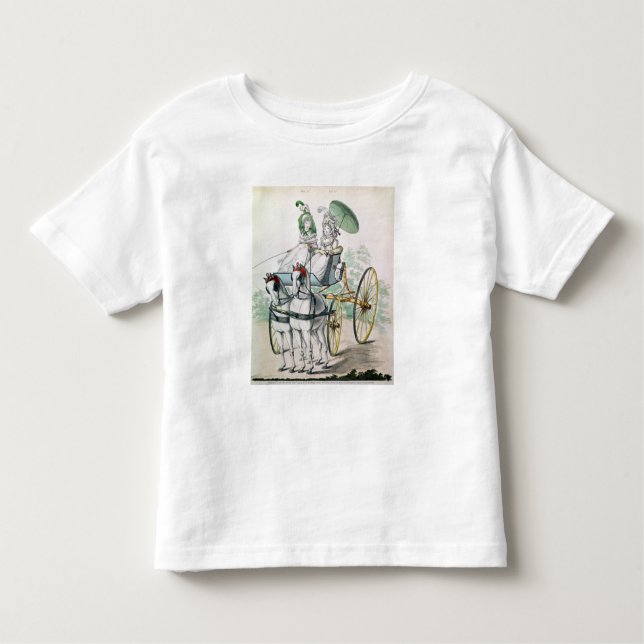 Two young ladies in calico gowns toddler T-Shirt (Front)