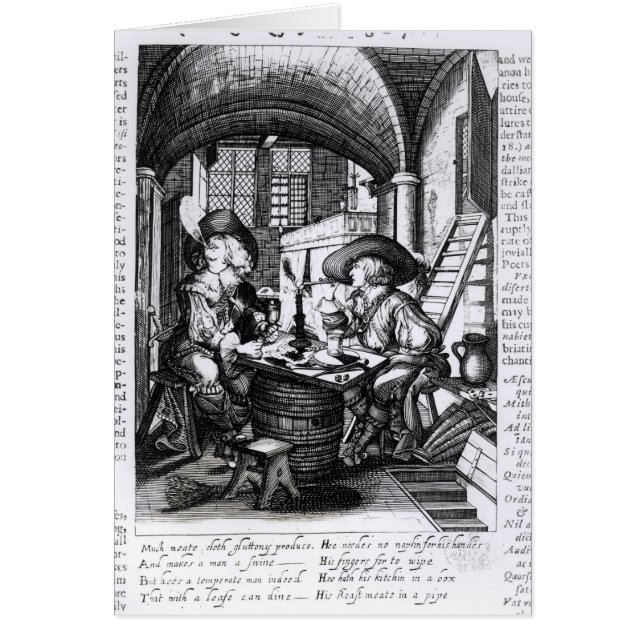 Two Young Noblemen Smoking, A Pro-Smoking (Front)