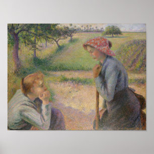Two Young Peasant Women Poster