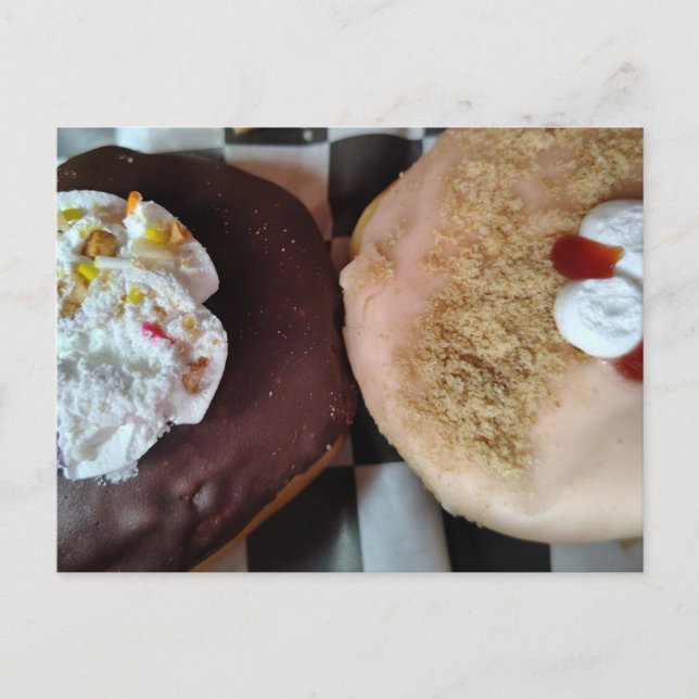 Two Yummy Doughnuts Postcard (Front)