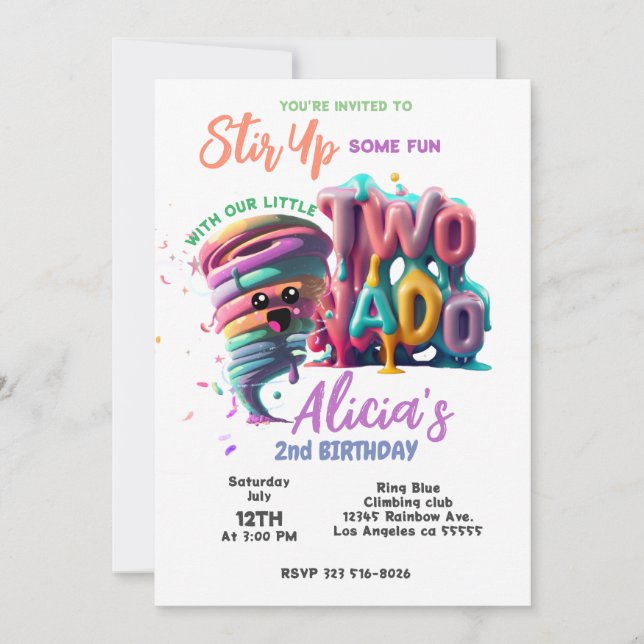 twonado Invitation (Front)