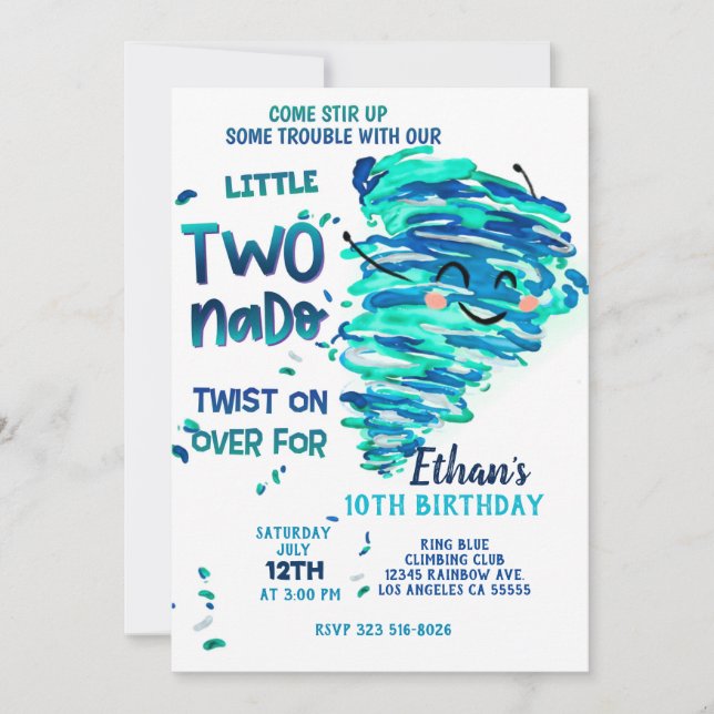 twonado Invitation (Front)