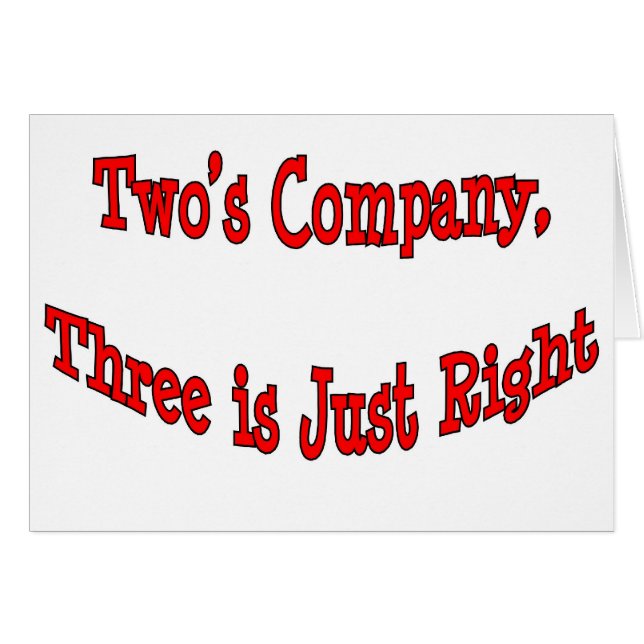 Two's Company.. (Front Horizontal)