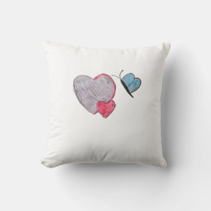 Twos Hearts with Butterfly Cushion
