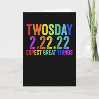 Twosday Tuesday February 22 2022 2-22-22 Card
