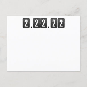 Twosday Tuesday February 2-22-22 Math Teacher Postcard