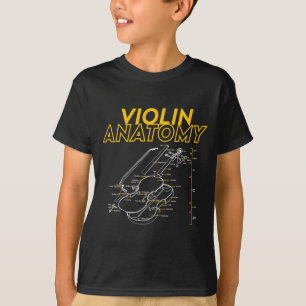 Twoset Violin Violin Anatomy Drawing Diagram Limit T-Shirt
