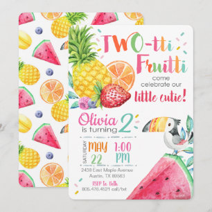 Twotti Fruitt Birthday Invitation