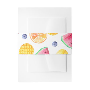 Twotti Fruitti Belly Band Invitation Belly Band