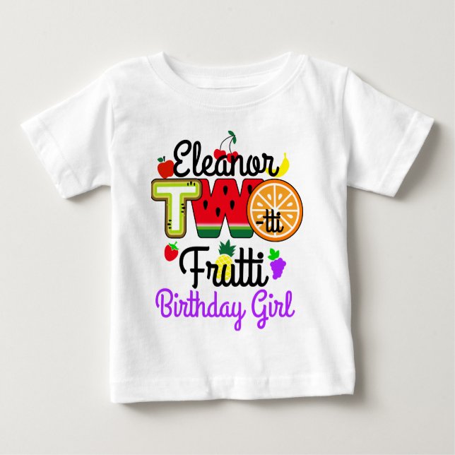 Twotti Fruitti Birthday Girl  | Tuitti Fruity |  Baby T-Shirt (Front)