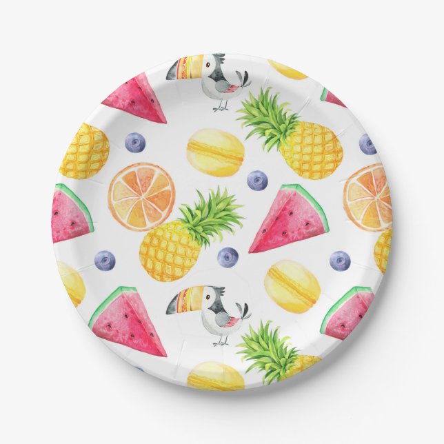 Twotti Fruitti Paper Plates (Front)