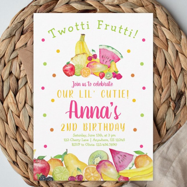 Twotti Frutti Birthday Invitation (Creator Uploaded)