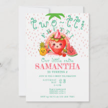 TWOTTI Tutti Frutti Summer Fruit Girl 2nd Birthday