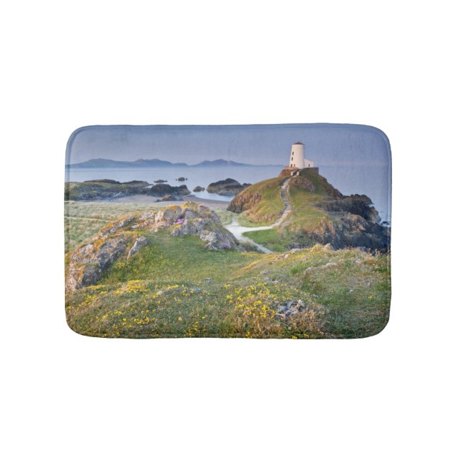 Twr Mawr Lighthouse On Llanddwyn Island Bath Mat (Front)