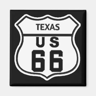 TX US ROUTE 66 MAGNET