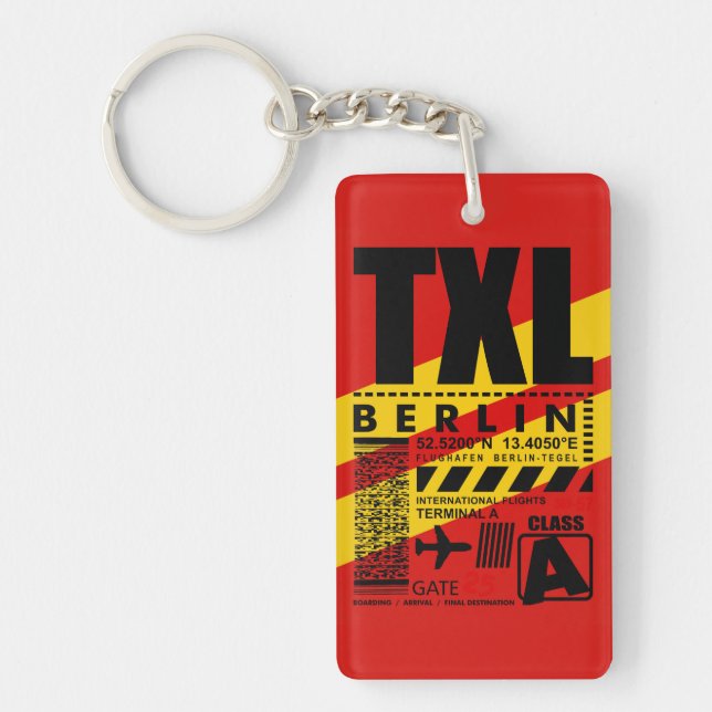 TXL Tegel Berlin Airport Key Ring (Front)