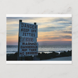 Tybee Beach Savannah, GA Postcard