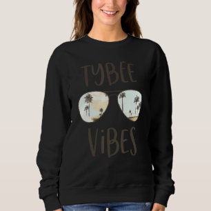 Tybee Island Georgia Beach Vibes Ocean Sunset Sung Sweatshirt
