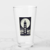 Tybee Island Georgia Lighthouse Moon