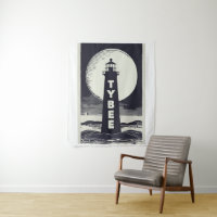 Tybee Island Georgia Lighthouse Moon