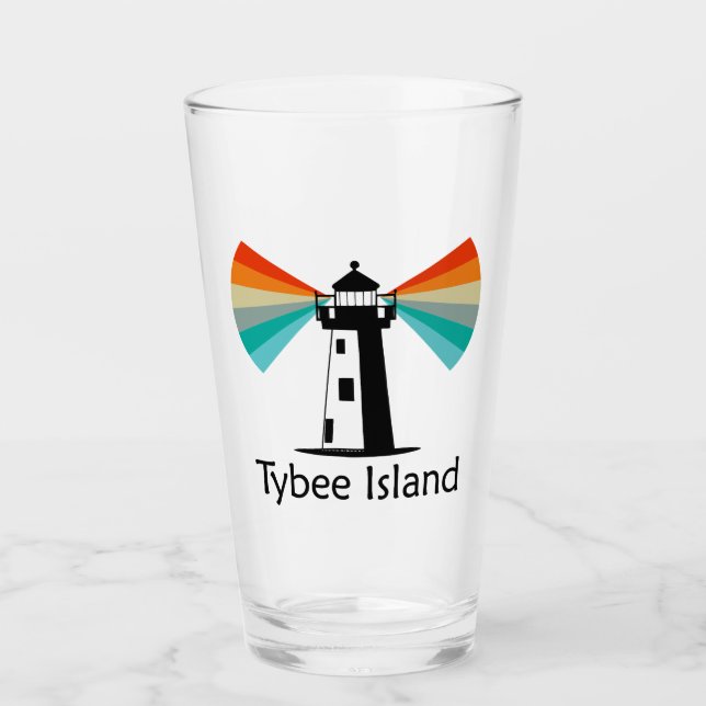 Tybee Island Georgia Lighthouse Rainbow Glass (Front)