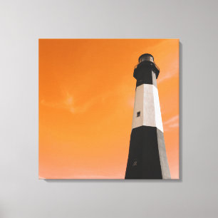 tybee island light station canvas print